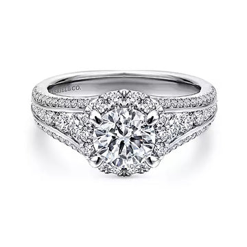14KW Semi-Mount Diamond Engagement Ring w/ 1.07 ctw, Size 6.5